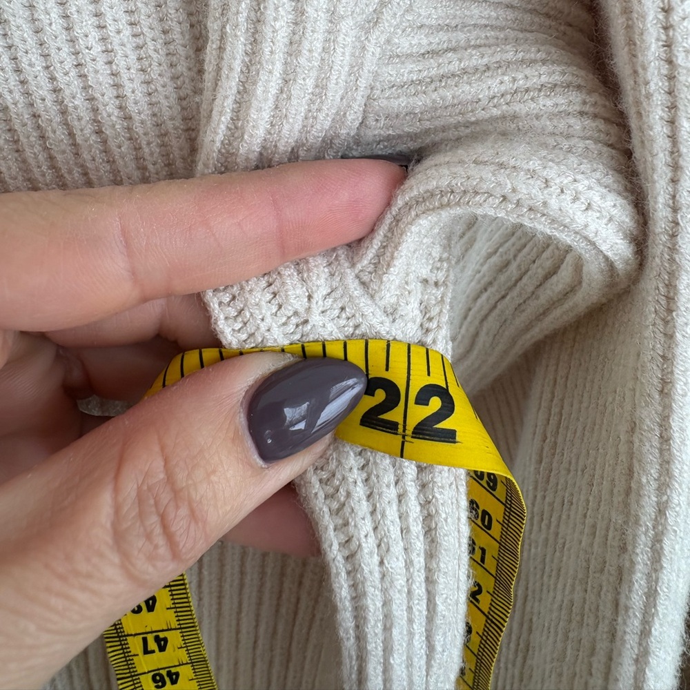WAYF Sweater Cream Dress Size Large - Picture 8 of 8